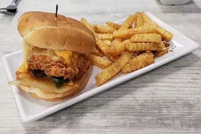 the hot chicken from cookie dough monster in pigeon forge