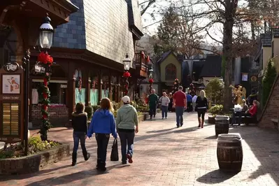 Christmas_decorations_in_The_Village_one_of_the_best_Gatlinburg_shopping_destinations